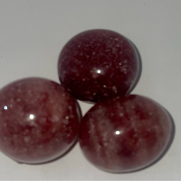 3 Strawberry Quartz Tumbled Stone/Tumbled Crystal/Healing Crystal/Mineral - Picture 1 of 9